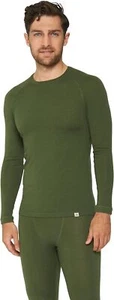Danish Endurance Merino Wool Long Sleeve Base Layer Shirt for Large, Green - Bild 1 von 6