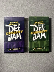 Def Comedy Jam All Stars Set Russell Simmons VHS Lot of 2 - Picture 1 of 3