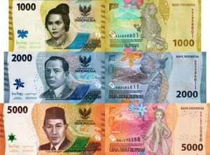 INDONESIA - Lotto 3 banconote 1000/2000/5000 rupees 2022 FDS - UNC - Imagen 1 de 1