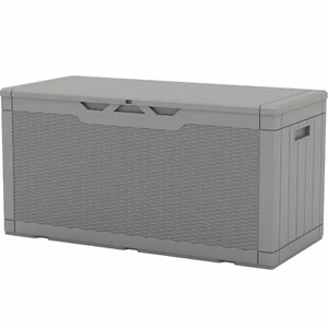 100 Gallon Waterproof Outdoor Storage Deck Box for Patio Furniture Garden Tools - Picture 1 of 10