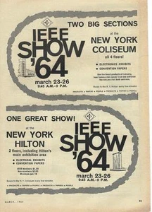 1964 IEEE Show '64 Ad/ New York Coliseum/New York Hilton - Picture 1 of 1