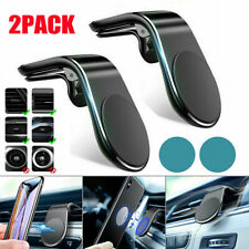2PC Universal Magnetic Car Mount Cell Phone Stand Holder For iPhone Samsung GPS
