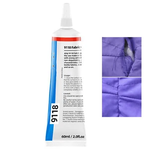 60 ml Stoffkleber Stoff Kleber Permanent klares waschbares Kleidungsstück - Bild 1 von 12