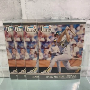 1991 Fleer Ultra Baseball Mark McGwire #251 4 Card Lot - Picture 1 of 3