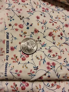 Mauve Calico on Cream Concord Joan Kessler 1 Yard & 42" - Picture 1 of 2