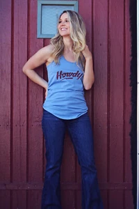 Cowgirl Tank Top Shirt Neu mit Etikett Howdy! - Bild 1 von 5