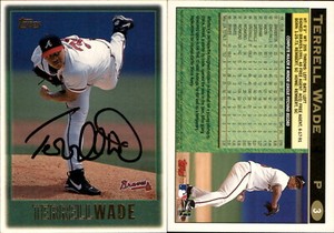 Terrell Wade Signed 1997 Topps #3 Card Atlanta Braves Auto AU