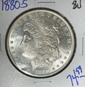 Dólar de plata Morgan 1880-S ~ BU ~BONITA MONEDA~ REF# D/S - Imagen 1 de 2