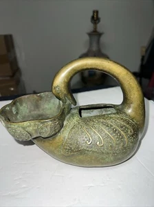 Antique Chinese Brass (Bronze) Goose Incense Burner - Picture 1 of 14