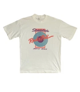 Vintage Single Stitch Studebaker Rock N Roll Myrtle Beach T Shirt Adult Large  - Picture 1 of 7