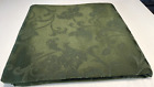 Vintage Tablecloth Linen Damask Dark Green Xtra Long 116" x 58" Reversible