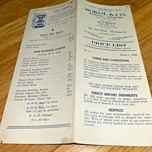 Marzo 1935 SOKOL & CO. Lista de precios Productos de marca SOLO - Imagen 1 de 7