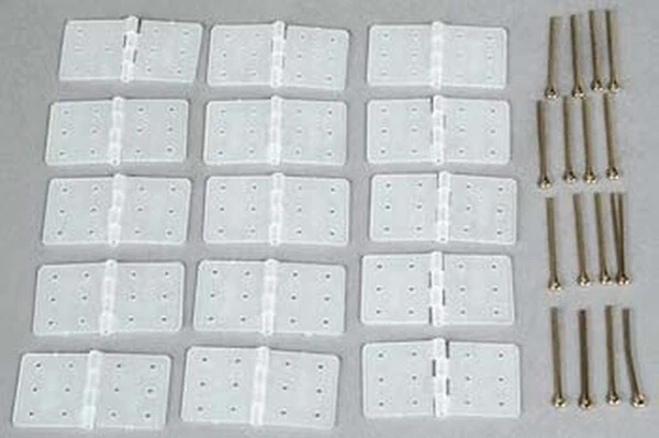 Du-Bro Heavy Duty Nylon Hinge & Cotter Pin (15) DUB257 - Image 1 of 1