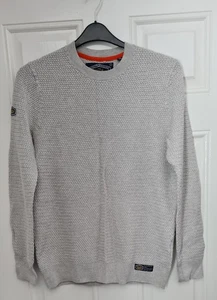 Mens Grey Superdry Jumper Large - Picture 1 of 5