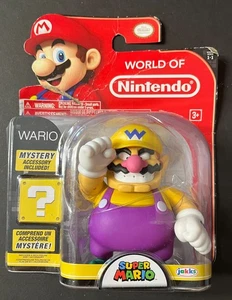 World of Nintendo - Super Mario - 4" WARIO - Jakks (zerrissene Verpackung) Beschreibung lesen! - Bild 1 von 6