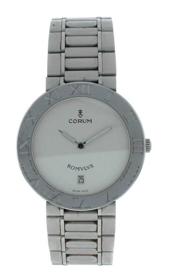 Reloj para mujer Corum Romlvs 35 mm cuarzo acero inoxidable esfera blanca Foto 1 de 4