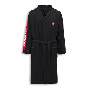DUCATI CORSE DC Race Frottee Bademantel Bathrobe schwarz NEU !! - Bild 1 von 2