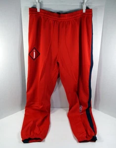 Pantalones deportivos Nike 657 3XLT 161S emitidos por el juego Detroit Pistons 2020-21 rojos de calentamiento - Imagen 1 de 9