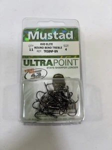 Ganchos agudos Mustad KVD curva redonda (talla 4) TR58NP-BN - el paquete contiene 11 - Imagen 1 de 2