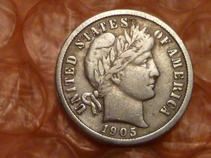 1905 Barber Silver Dime #FF - Bild 1 von 2
