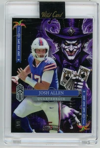 Josh Allen TRUE 1/1 2025 Wild Card National Exclusive Jokers Wild Bills QB - Picture 1 of 2