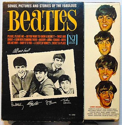 Beatles - Songs Pictures Stories Of -OG 1964 Vee-Jay Rock LP Record 3/4 Gatefold - Image 1 of 4