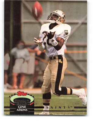 GENE ATKINS 1992 Topps Stadium Club #105 NFL Saints  ID:141534 - Image 1 of 2