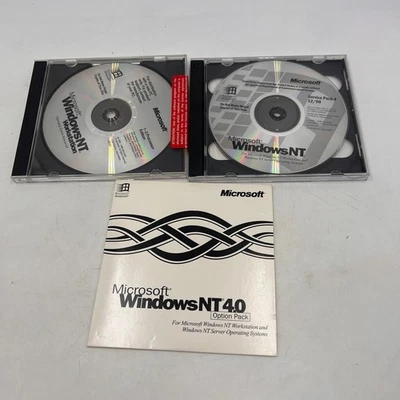 Procesador Microsoft Windows NT 4.0 CD 1-2 Ed. NUEVO SIN LLAVE, Service Pack 4, Opción Foto 1 de 4