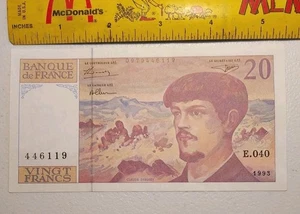 1993 France 20 Francs Note; Pick 151f *CRISP aUNC* - Picture 1 of 2