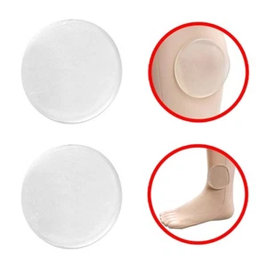 2 Pieces Ankle Pads Transparent Ankle Gel Disc for Hiking Inline Ice Skating - Picture 1 of 6