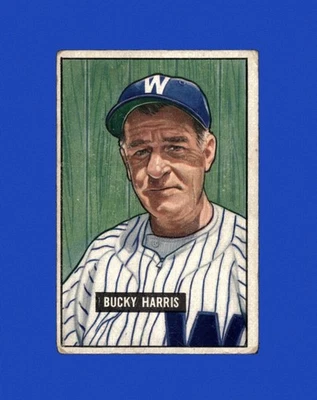 1951 Bowman Set-Break #275 Bucky Harris Mg LOW GRADE (crease) *GMCARDS* - Image 1 of 2