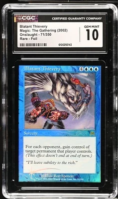 BLATANT THIEVERY Onslaught Foil Rare CGC 10 MTG [Nostalgium] - Image 1 of 2