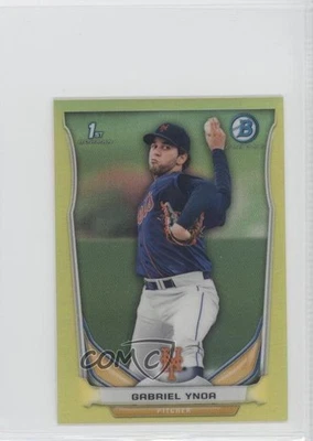 2014 Bowman Chrome Minis Yellow Refractor /25 Gabriel Ynoa #219 - Image 1 of 2