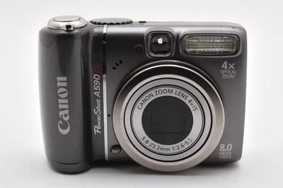 Canon PowerShot A590 IS Compact Digital Camera 8MP Tested Working - Image 1 of 4