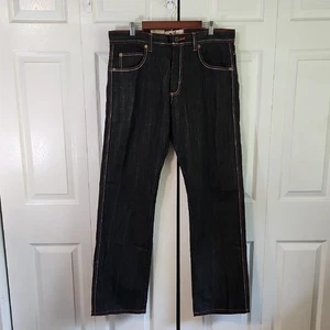 Pantalones de mezclilla Rich Kids vintage para hombre 38x34 grunge patinador ropa de calle urbanos stock muerto - Imagen 1 de 9