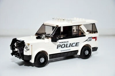 Camión utilitario Police Interceptor personalizado modelo SUV compatible con ladrillos LEGO® Foto 1 de 4