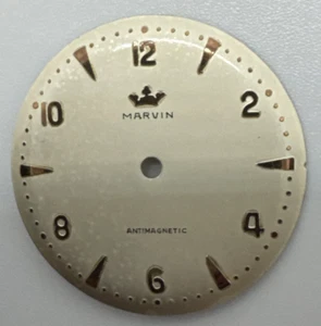 Marvin Dial Original Vintage D.1 1/4in Supports h11-5 Arab / Index Rose - Picture 1 of 5