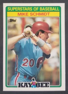 Tarjeta de béisbol Mike Schmidt 1988 Kaybee Topps #27 (NM) - Imagen 1 de 2