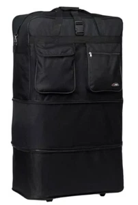 30” E xpandable Rolling Duffle Bag Wheeled Spinner Suitcase - Picture 1 of 2