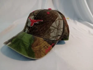 University of Texas Longhorns The Game Girl Women's Adjustable Hat Cap Camo Pink - Picture 1 of 6