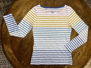 Boden Multi Color Long Sleeve Casual T-Shirt | Women’s Size 2 - Picture 1 of 8