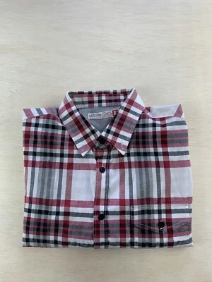 Sovereign Code Mens Long Sleeve White Red Plaid Button Up Down Shirt Size Large - Image 1 of 4