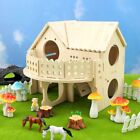 Wooden Solid Wood Small House Wood Color Hamster Sleeping Nest