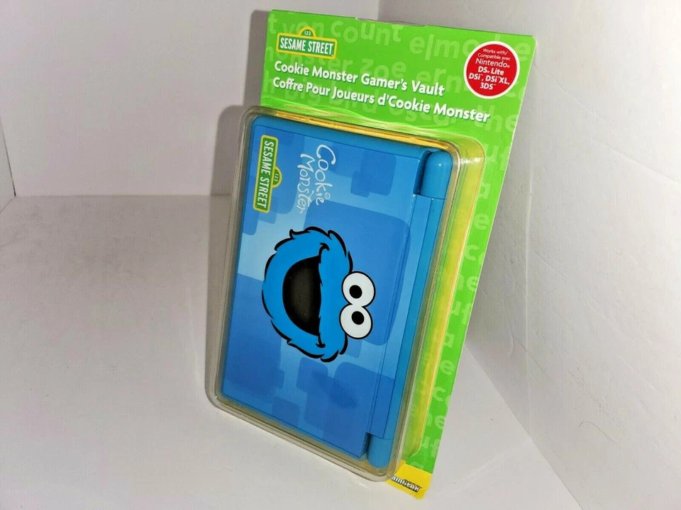 NUEVO Estuche Rígido Sesame Street Cookie Monster Para Nintendo NUEVO 3DS XL (PEGAJOSO) YY4 Foto 1 de 4