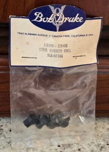 RARE VTG NEW BOB DRAKE 1939-1948 Ford Carburetor Rubber Balls (4) 91A-9714A - Picture 1 of 3