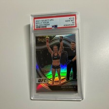 Holly Holm 2021 Panini Select UFC Octagonside Silver Prizm Card #213 SSP PSA 10