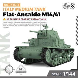 SSMODEL SS144683 1/144 Kit Modelo Militar Italia Fiat-Ansaldo M14/41 Tanque Medio - Imagen 1 de 5
