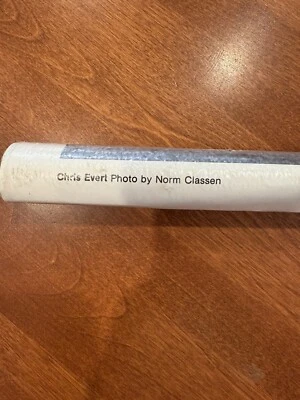 "Póster de tenis Wilson vintage, 1978, Chris Evert, nuevo en plástico - 23""x35""" Foto 1 de 4