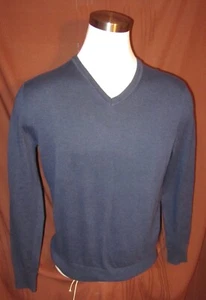 Jos. A. Bank V-Ausschnitt Pullover, dunkelblau, Pima Baumwolle, Herren Größe M, NEU, regulär $ 100 - Bild 1 von 5