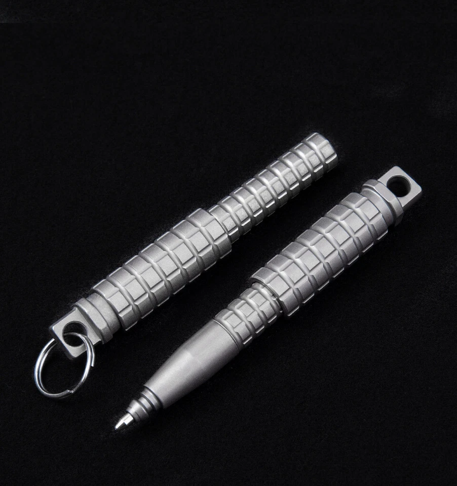 Titanium Alloy Mini Pocket Pen Outdoor EDC Tool Portable Keychain Ballpoint Pen